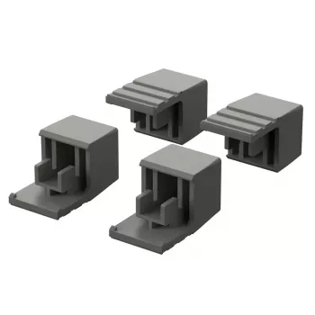 Bopla ULTRAMAS piedini per custodia grigio chiaro RAL 7035 TPE confezione da 4 (56012000)