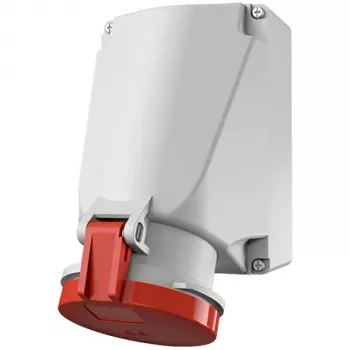 MENNEKES PowerTOP Xtra presa a parete 63A 5p 6h 400V IP44 rossa 21253A
