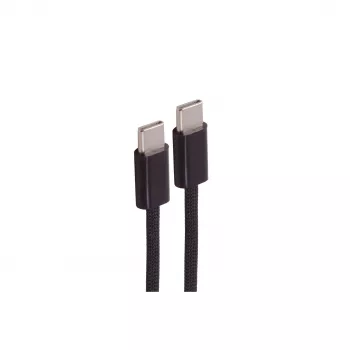 SHIVERPEAKS Cavo di ricarica USB-C su USB-C, USB 2.0, 60W, 0,5 m, tessuto intrecciato, nero (BS14-21015)