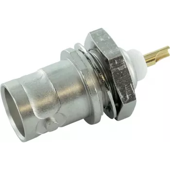 Telegärtner J01001A1219 connettore femmina BNC da incasso, 75 Ohm, connessione a saldare, nero