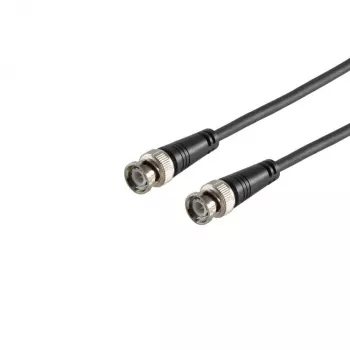 S CONN MAXIMUM CONNECTIVITY connettore maschio BNC su connettore maschio BNC cavo coassiale RG59, 75 Ohm, 1,0m, nero 77601