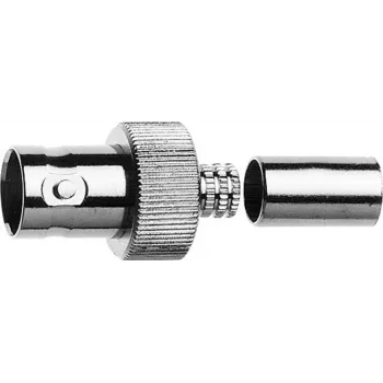Telegärtner connettore femmina BNC per cavo crimp G16 75 Ohm, crimp/crimp, A0806, G16 (0,6/3,7 D) - 1 pezzo J01003A1353
