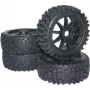 Reely 1:8 buggy ruote complete Big Core 10 razze nero 4 pz. (MV3693SBA3)