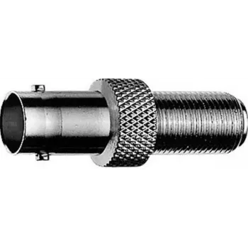 Telegärtner J01008A0021 adattatore BNC da incasso femmina a femmina, 50 Ohm, ottone nichelato, nero