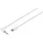 S CONN MAXIMUM CONNECTIVITY cavo audio USB-C, connettore a 3,5mm angolare, TRS, bianco, 3m (14-06046)