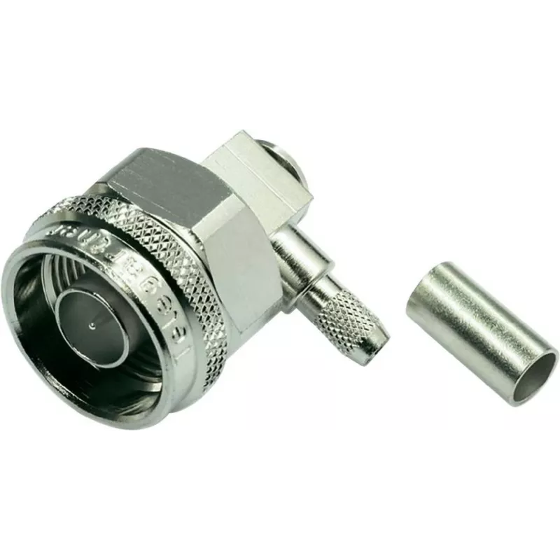 Telegärtner connettore maschio N angolare a crimpare per RG-223/U, RG-142 B/U (J01020A0036)