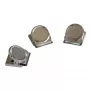 FRANKEN HMC35 clip magnetica, 40 x 35 mm, forza di tenuta 500 g, argento