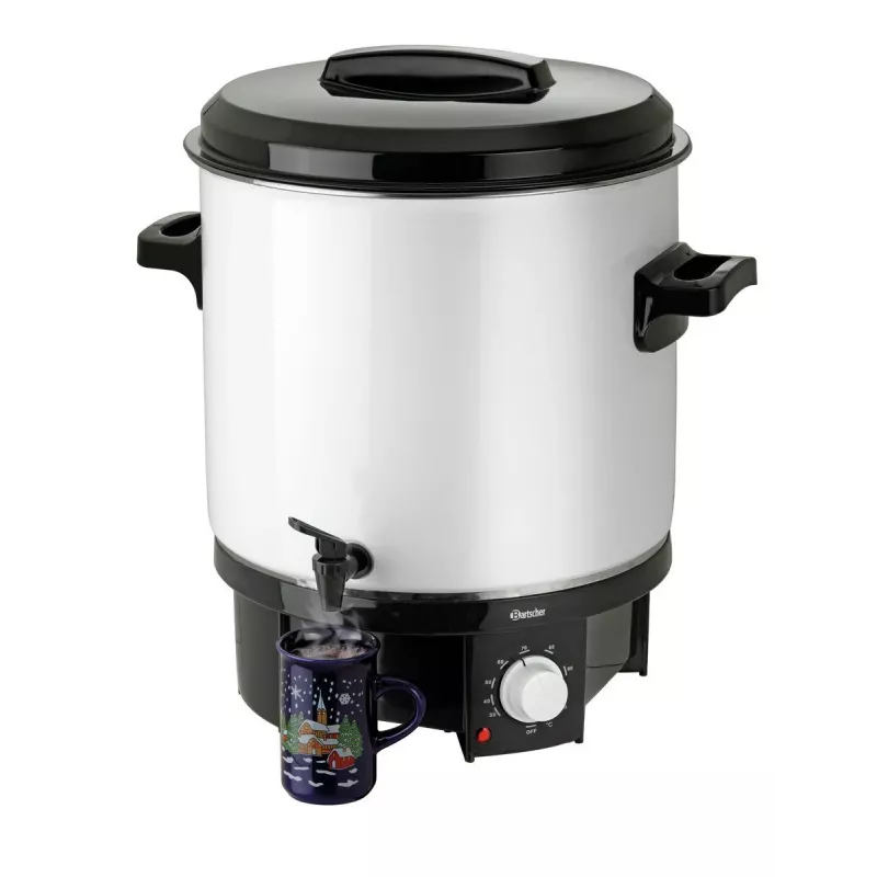 Bartscher pentola per vin brulé e conserve GE 28 21L 1.8kW 30-100°C rubinetto smalto