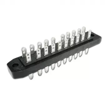 TELEGÄRTNER DIN 41622 connettore asimmetrico a lama 20 poli, connessione a saldare, connettore maschio, A 20 J00045A0916