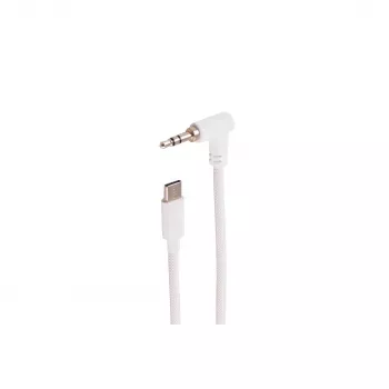 SHIVERPEAKS BS14-08226 cavo audio da 3,5 mm angolare a dritto, bianco, 0,9 m