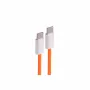 shiverpeaks cavo di ricarica USB-C 2.0, 60W, arancione, tessuto, 0,5m (BS14-21017)