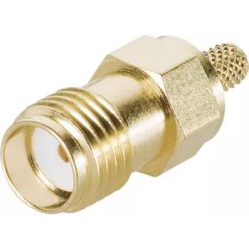 Telegärtner connettore femmina SMA a crimpare per RG-223/U, RG-142 B/U, RG-400/U, RD-316, dorato, 50 Ohm, DC-18 GHz J01151A0611