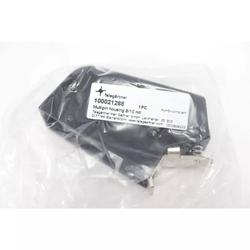 TELEGÄRTNER H00030A0955 guscio connettore 8/10 poli DIN 41618/41622, pressofusione di zinco, schermato