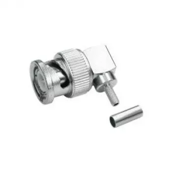 Telegärtner connettore BNC angolare crimp 75 Ohm per RG-59 B/U, saldare/crimp, maschio, 1 pezzo J01002A1356