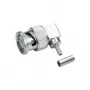 Telegärtner connettore BNC angolare crimp 75 Ohm per RG-59 B/U, saldare/crimp, maschio, 1 pezzo J01002A1356