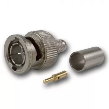 Telegärtner connettore BNC crimp G02 75 Ohm per RG-59B/U, UG-1789/U, maschio, confezione da 5 J01002A1288Y