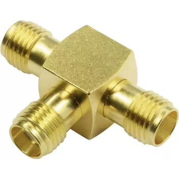 Telegärtner SMBA adattatore SMA femmina a SMA femmina, 50 Ohm, DC-18 GHz, ottone nichelato J01155A0011