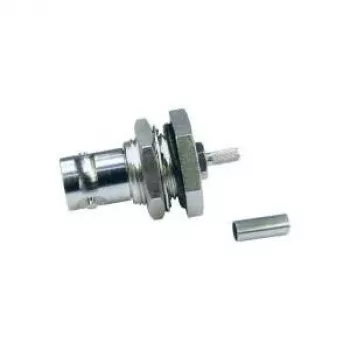 Telegärtner BNC presa a incasso crimp/crimp 50 Ohm per RG-316/U, nichel/oro
