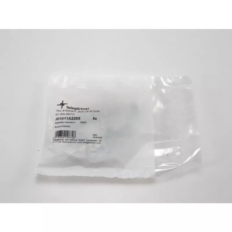 TELEGÄRTNER TNC presa per RG-58, 50 Ohm, crimp/saldatura, DC-11 GHz
