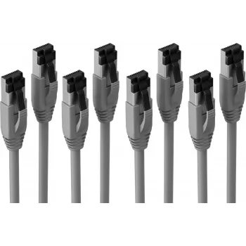 S CONN Maximum Connectivity Basic-S cavo patch Cat. 8.1 F/FTP PIMF LSZH grigio 1,0m – confezione da 4 (SC08-41020-4)