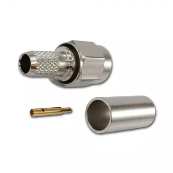 Telegärtner SMA connettore maschio dritto 50 Ohm crimp/saldatura per RG-58 RG-142 RG-223 LMR-240 J01150A0049