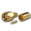 Telegärtner SMA connettore volante crimp/saldatura G01, RG-58C/U, oro, 1 pezzo (J01150A0041Z)