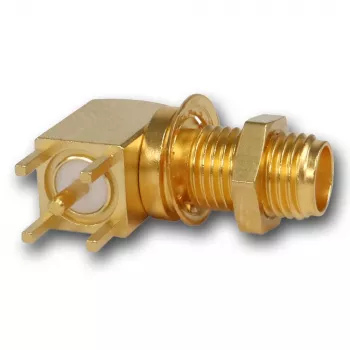 Telegärtner SMA presa a incasso angolare, 50 Ohm, dorato, Z25/Z55 J01151A0201Z