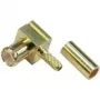 Telegärtner MCX connettore maschio angolare crimp, 50 Ohm, conduttore interno dorato