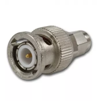 Telegärtner Adattatore coassiale BNC maschio a SMA maschio, 50 Ohm, DC-4 GHz, ottone nichelato J01008A0018