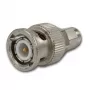Telegärtner Adattatore coassiale BNC maschio a SMA maschio, 50 Ohm, DC-4 GHz, ottone nichelato J01008A0018