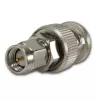Telegärtner Adattatore coassiale BNC maschio a SMA maschio, 50 Ohm, DC-4 GHz, ottone nichelato J01008A0018