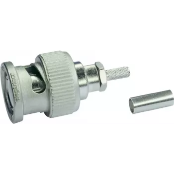 Telegärtner Connettore BNC maschio crimp G07 / G29 50 Ohm, Professional, per RG-316/U e 0,45/1,4, 1 pz. J01000A1294