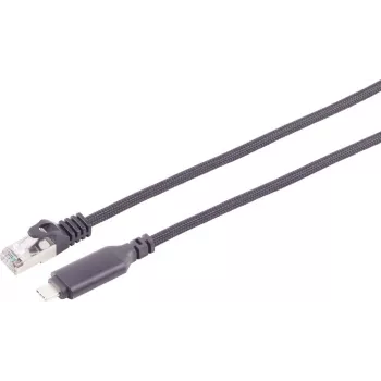 S CONN MAXIMUM CONNECTIVITY Cavo adattatore USB-C a RJ45 Gigabit Ethernet, 3 m, nero 14-51045