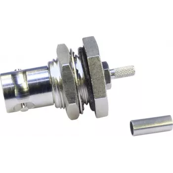 Telegärtner Connettore BNC femmina da incasso crimp 75 Ohm per RG-179 B/U, G04
