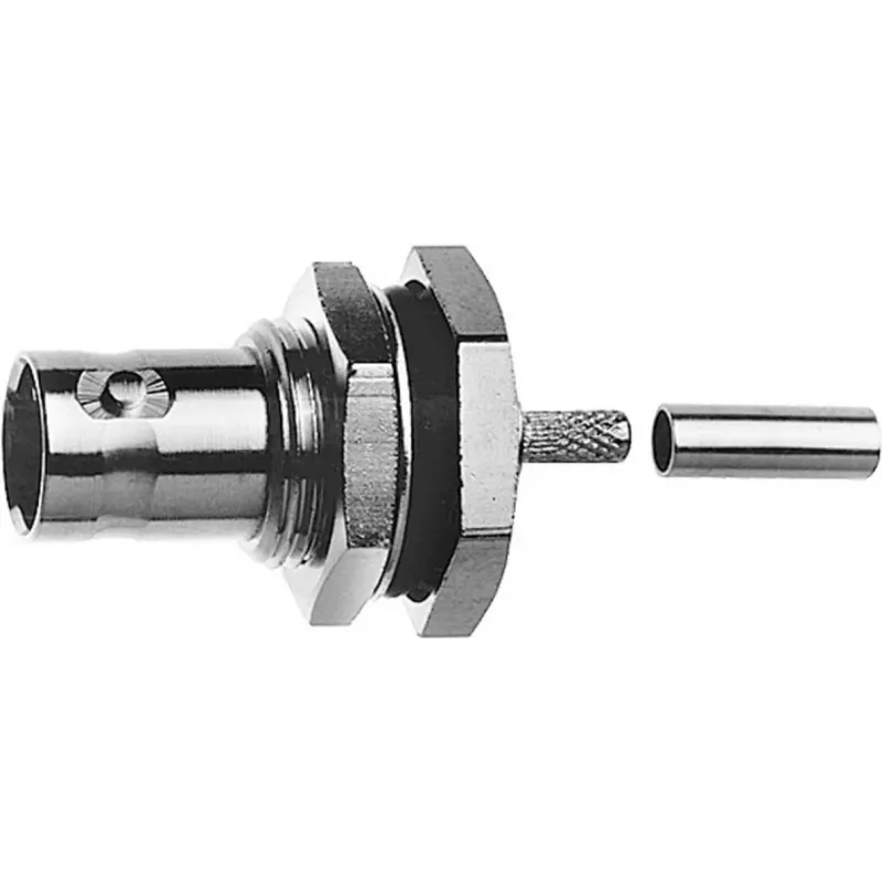 Telegärtner Connettore BNC femmina da incasso crimp 75 Ohm per RG-179 B/U, G04