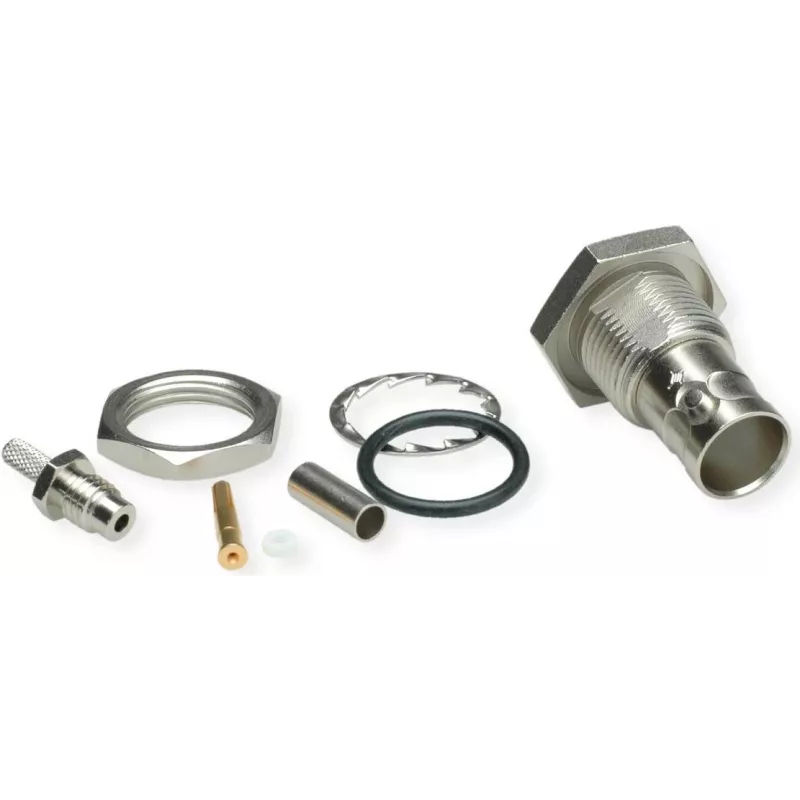 Telegärtner Connettore BNC femmina da incasso crimp 75 Ohm per RG-179 B/U, G04