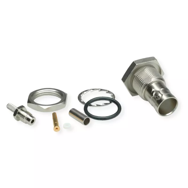 Telegärtner Connettore BNC femmina da incasso crimp 75 Ohm per RG-179 B/U, G04