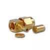 Telegärtner Connettore SMA maschio crimp a 90° per cavo G08 (RD-316), dorato