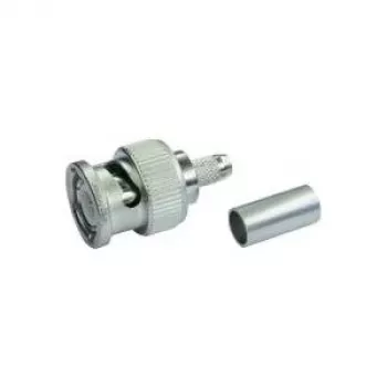 Telegärtner Connettore BNC maschio crimp Professional, 50 Ohm, per LMR-240, confezione da 5
