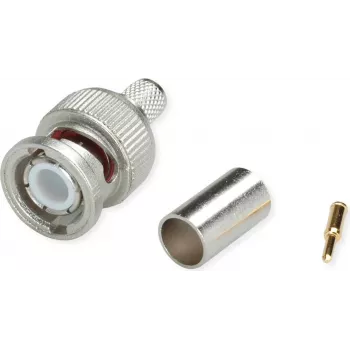 Telegärtner Connettore BNC maschio crimp Professional, 50 Ohm, per LMR-240, confezione da 5