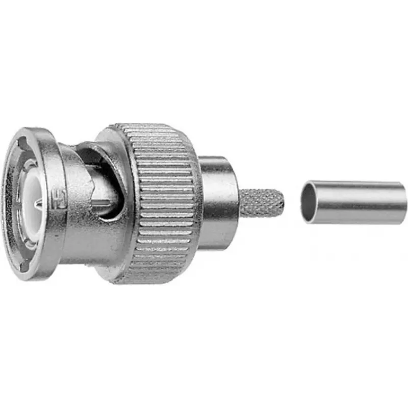 Telegärtner Connettore BNC maschio crimp Professional, 50 Ohm, per LMR-240, confezione da 5