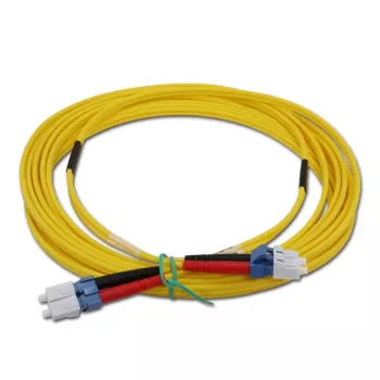TELEGÄRTNER Cavo patch LC a LC Single-Mode OS2 duplex, 5 m, giallo