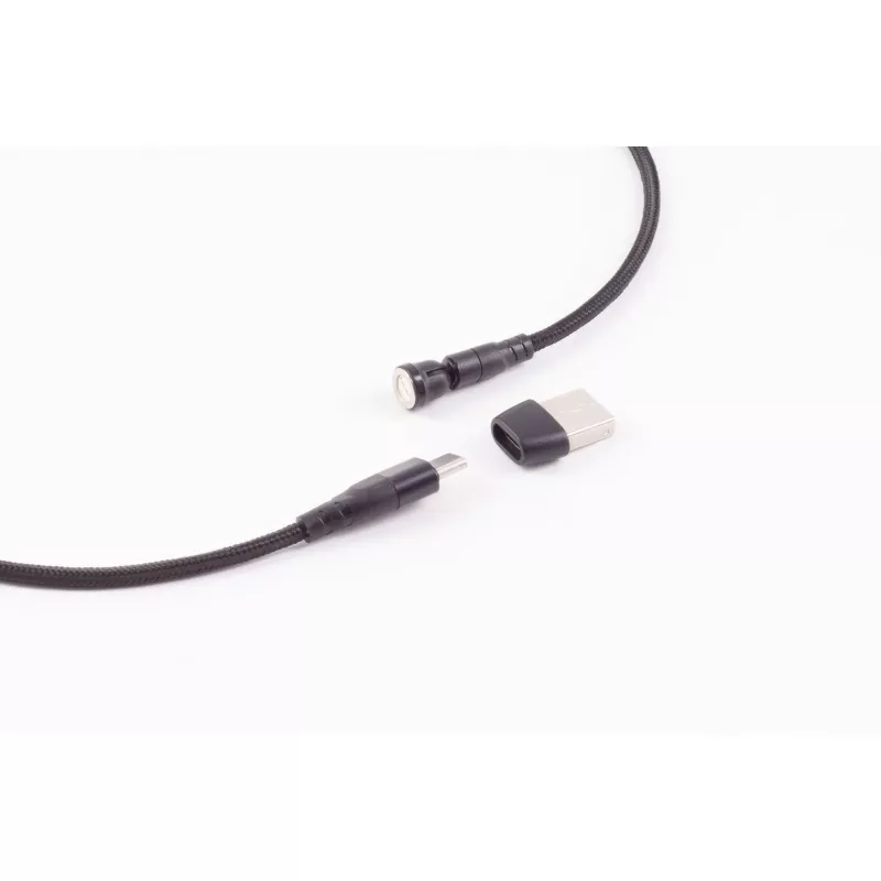ShiverPeaks BS14-19020 Cavo di ricarica USB magnetico 6-in-1 540°, 60W, 1 m, nero