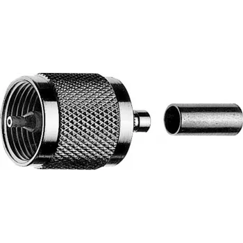 TELEGÄRTNER Connettore UHF maschio crimp per RG 214/U, confezione da 5 (J01040A0010)