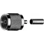 TELEGÄRTNER Connettore UHF maschio crimp per RG 214/U, confezione da 5 (J01040A0010)