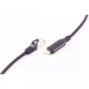 SHIVERPEAKS cavo adattatore USB-C a RJ45 Gigabit Ethernet, alluminio, nero, 1m (BS14-51025)