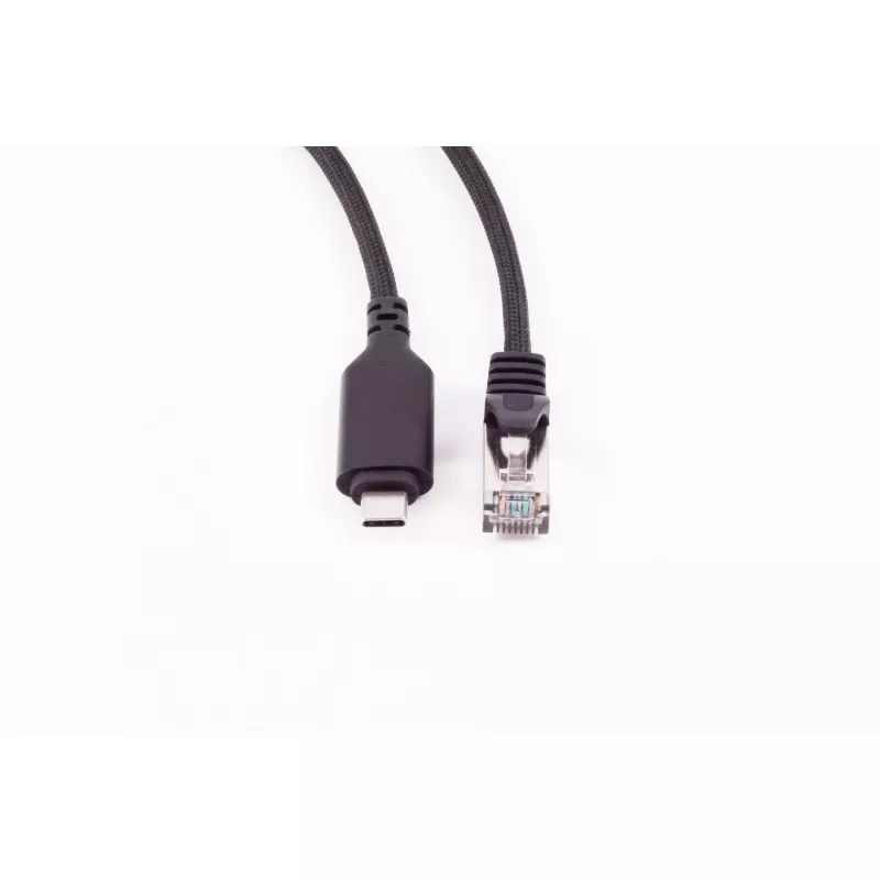 SHIVERPEAKS cavo adattatore USB-C a RJ45 Gigabit Ethernet, alluminio, nero, 1m (BS14-51025)