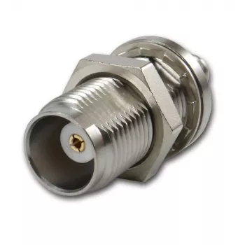 Telegärtner adattatore coassiale da connettore femmina TNC a connettore femmina SMA, 50 Ohm, DC-6 GHz, nichel/oro J01019A0028