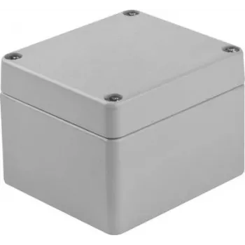 BOPLA custodia universale in alluminio grigio argento (RAL 7001) 75 x 80 x 57 A 105 01105000.MT1