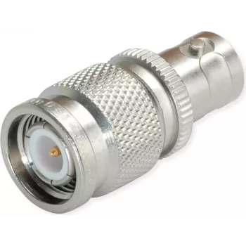 Telegärtner adattatore da connettore femmina BNC a connettore maschio TNC, 50 Ohm, ottone nichelato, DC-4 GHz, dritto